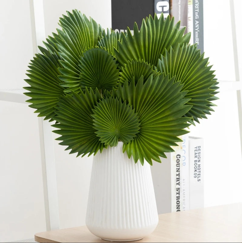 Nordic Ribbed White Vase – Pack of 2