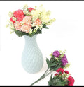 Nordic Lattice White Vase – Pack of 2