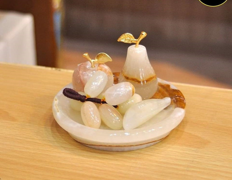 Marble Fruit Decoration Set
