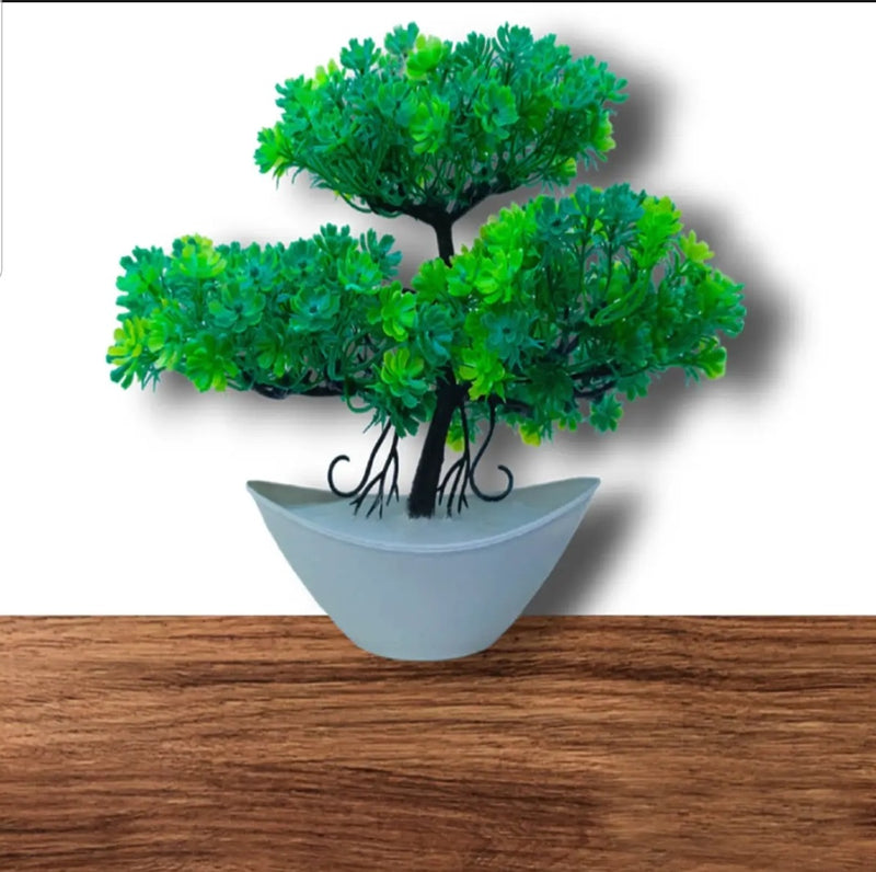 Artificial Green Bonsai Plant – Pack of 2