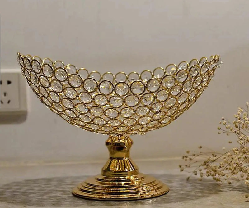 Crystal Fruit Tray Decoration Piece