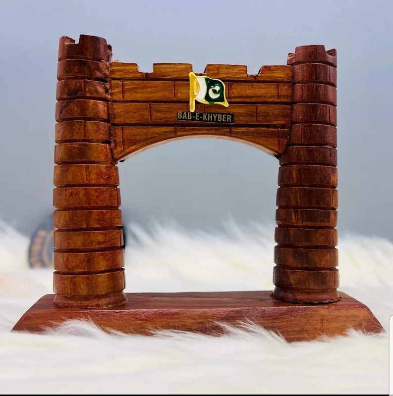 Wooden Bab-e-Khyber Decoration Piece