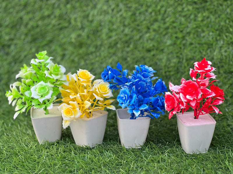 Small Artificial Decorative Plants – Pack of 5