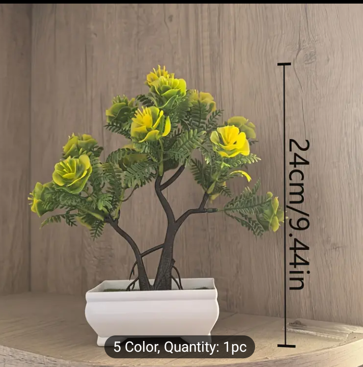 Artificial Bonsai Tree in Pot – Pack of 2