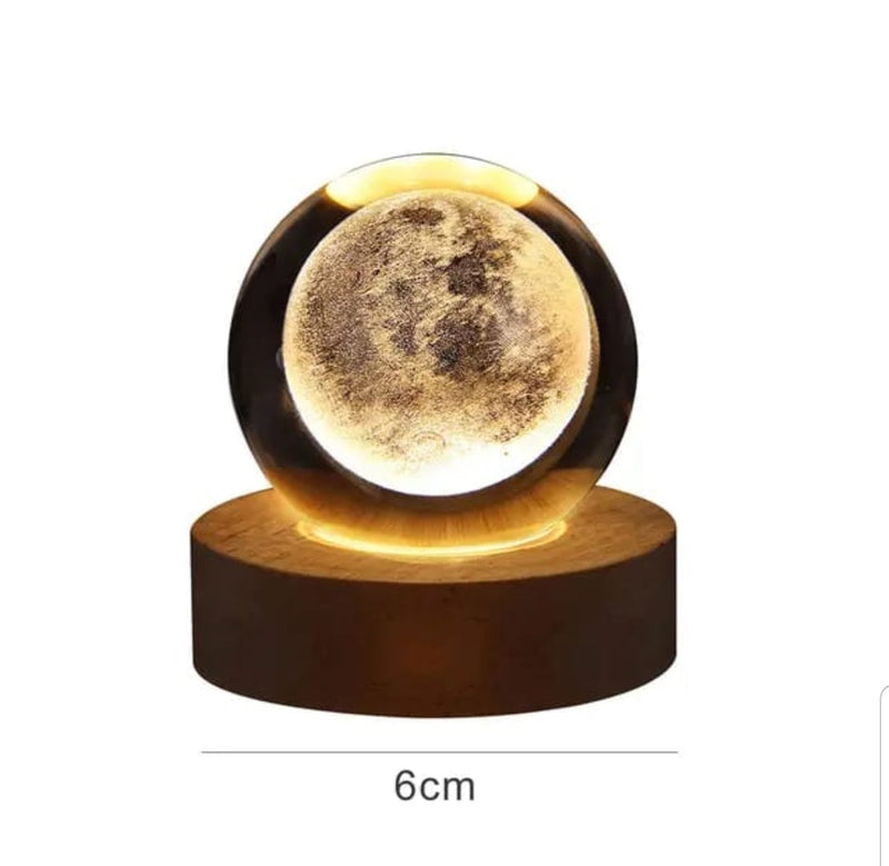 3D Crystal Ball Night Light