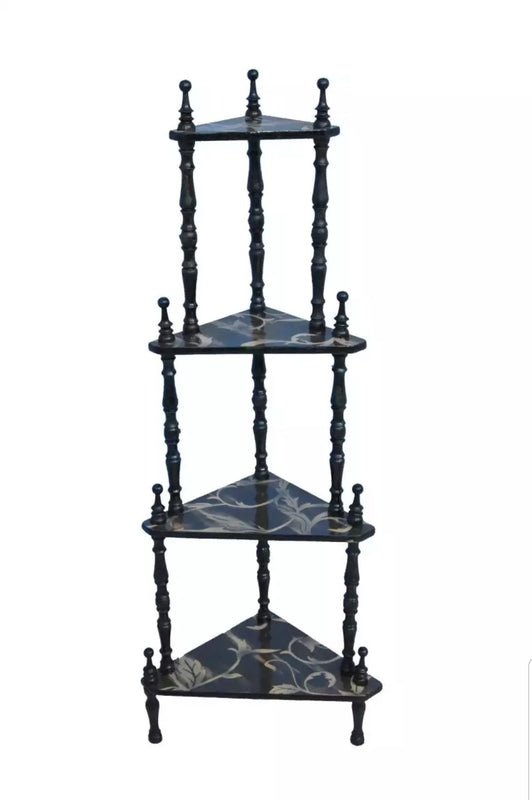 Wooden Corner Wall Shelf