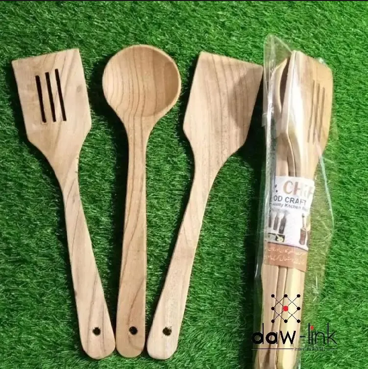 Wooden Cooking Spoons – Set of 3