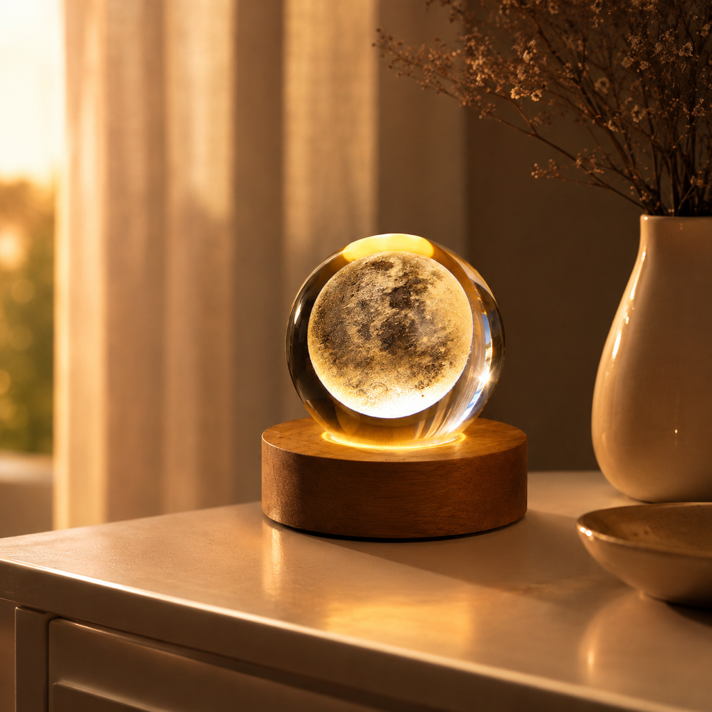 3D Crystal Ball Night Light