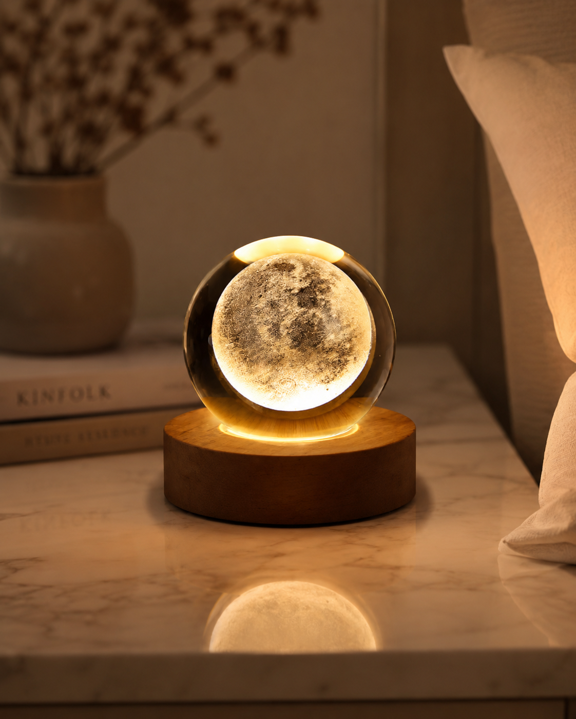 3D Crystal Ball Night Light