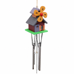 Antique Wooden House Wind Chime