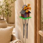 Antique Wooden House Wind Chime
