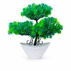 Artificial Green Bonsai Plant – Pack of 2