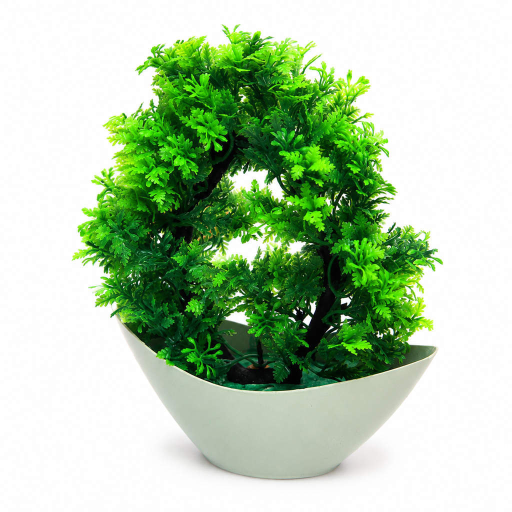 Artificial Green Leaf Plant – Pack of 2