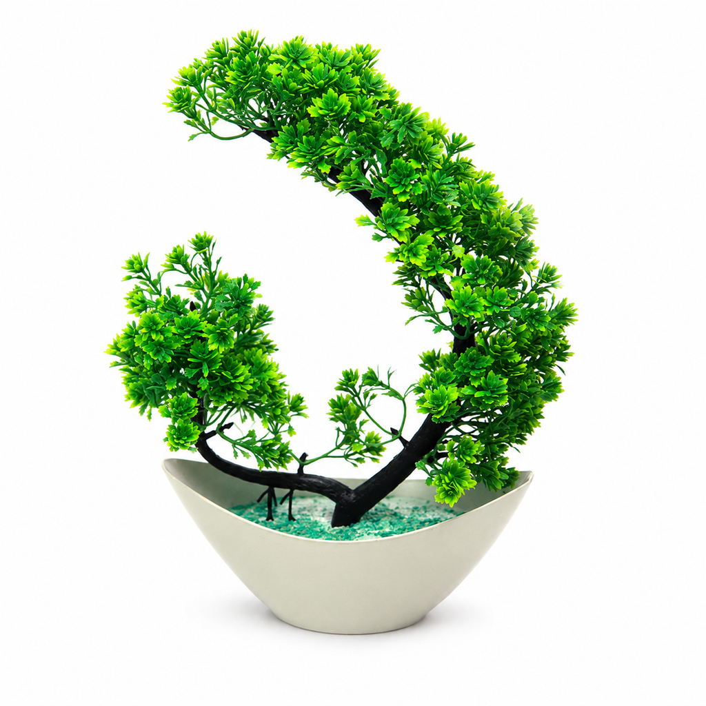 Artificial Green Plant Pot – Pack of 2