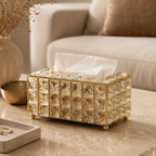 Beaded Metal Tissue Box Holder