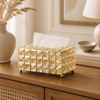 Beaded Metal Tissue Box Holder