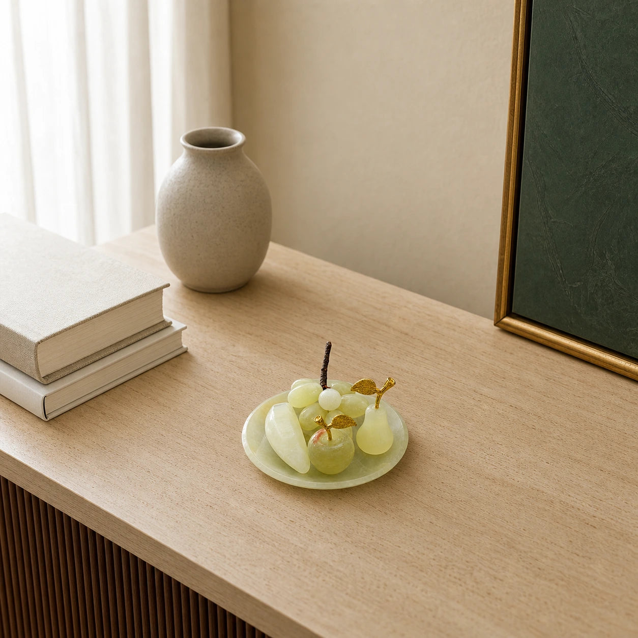 Marble-Style Fruit Decoration Set