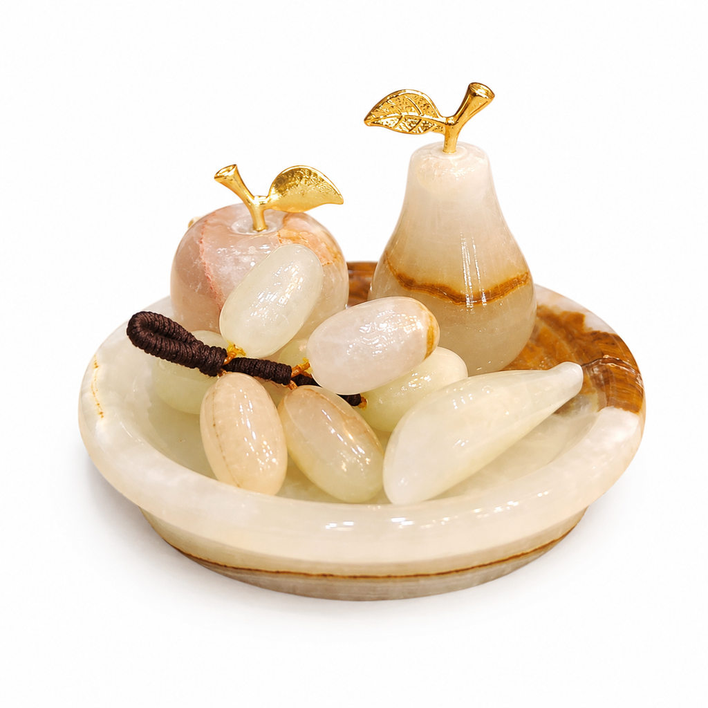 Marble Fruit Decoration Set