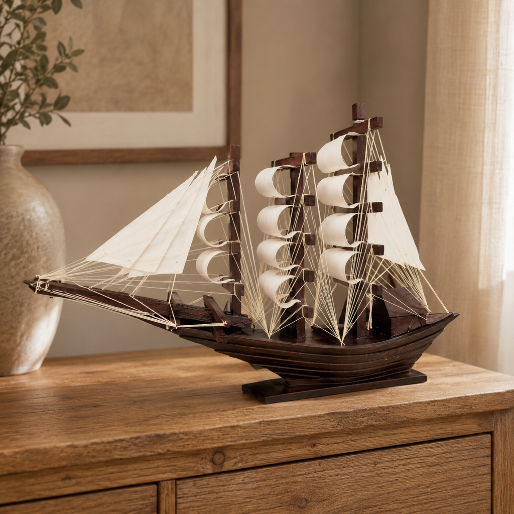 Sailboat Ship Decoration Piece