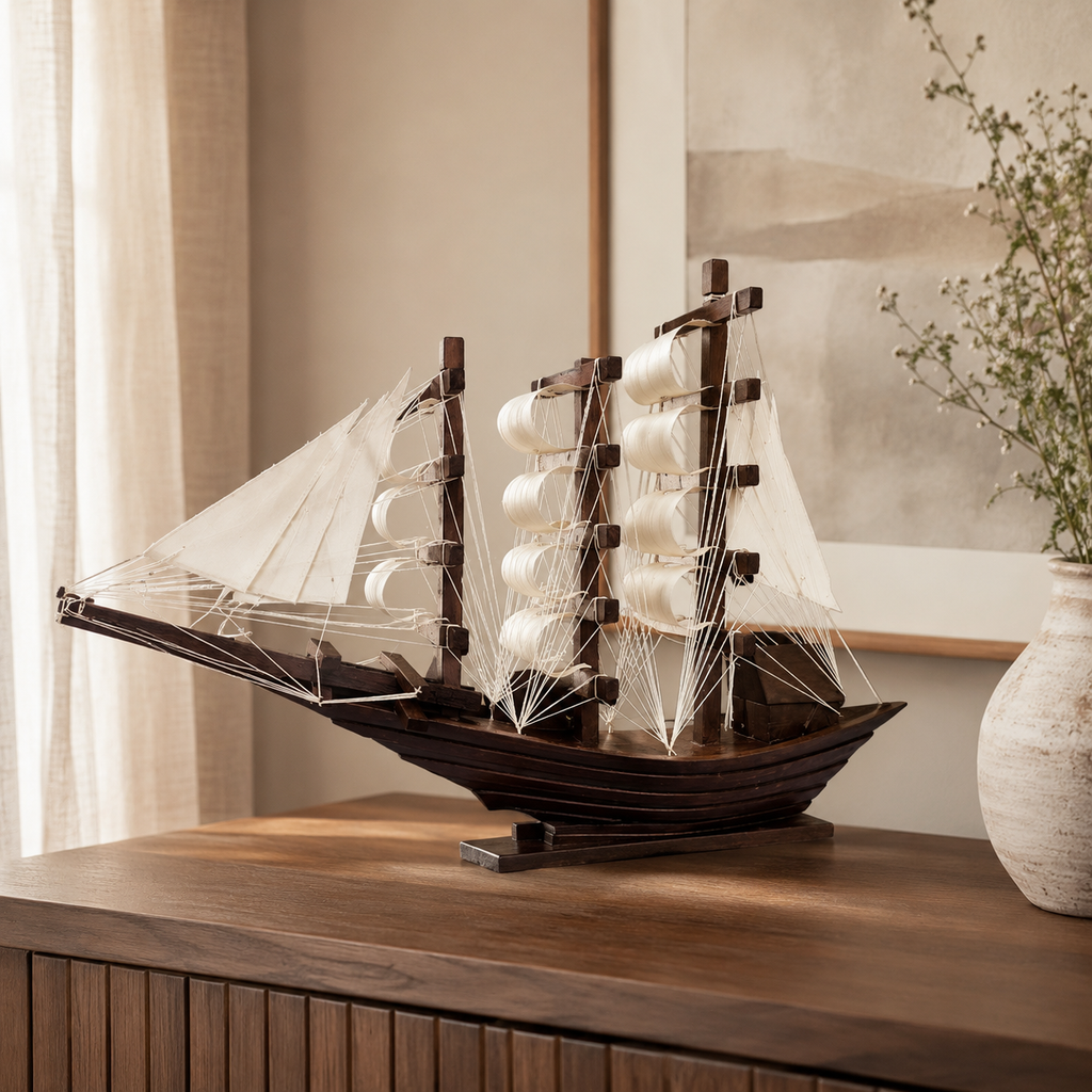 Sailboat Ship Decoration Piece