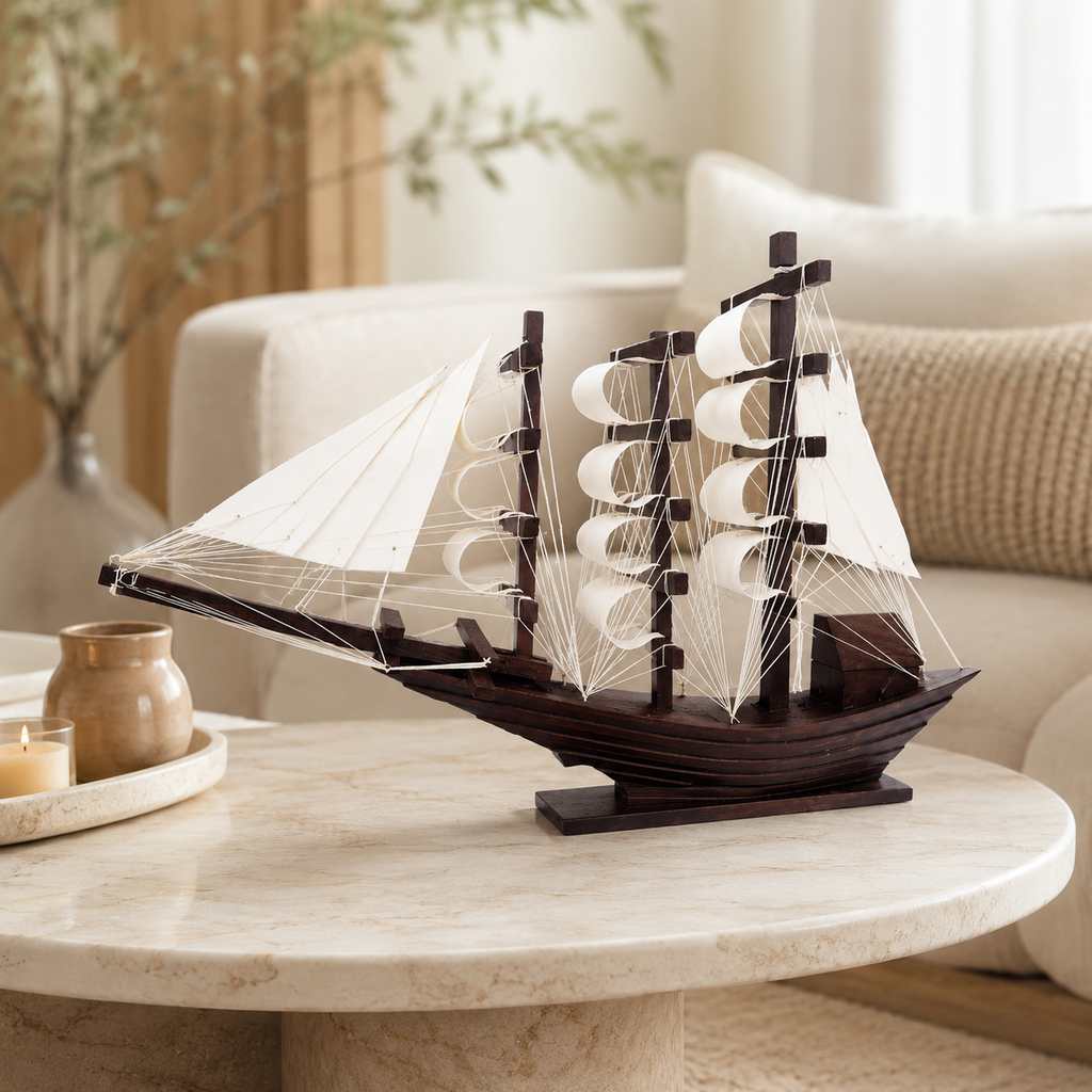 Sailboat Ship Decoration Piece