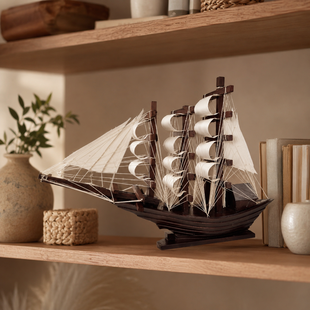 Sailboat Ship Decoration Piece