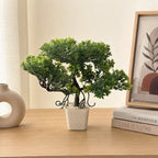 Artificial Bonsai Tree Plant in Cream Square Pot – Pack of 2 lifestyle