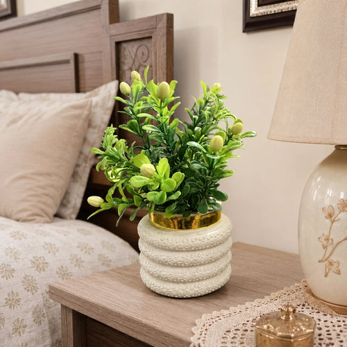 Artificial Green Bud Plant – Pack of 2