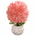 Artificial Pink Flower Plant in White Pot – Pack of 2