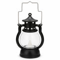 Black Vintage Small LED Hurricane Lantern