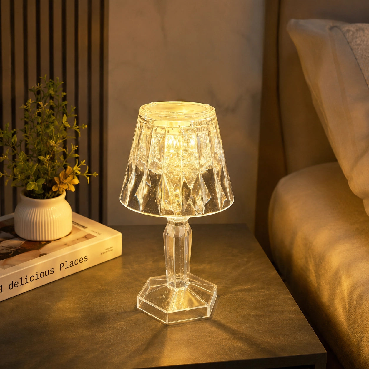 Standard Crystal LED Table Lamp lifestyle