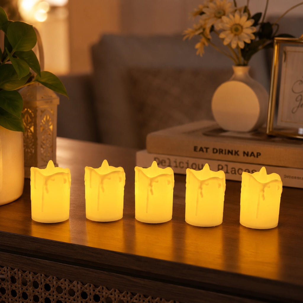 Flameless LED Small Candle Light Set of 5