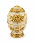White and Gold Decorative Toothpick Holder