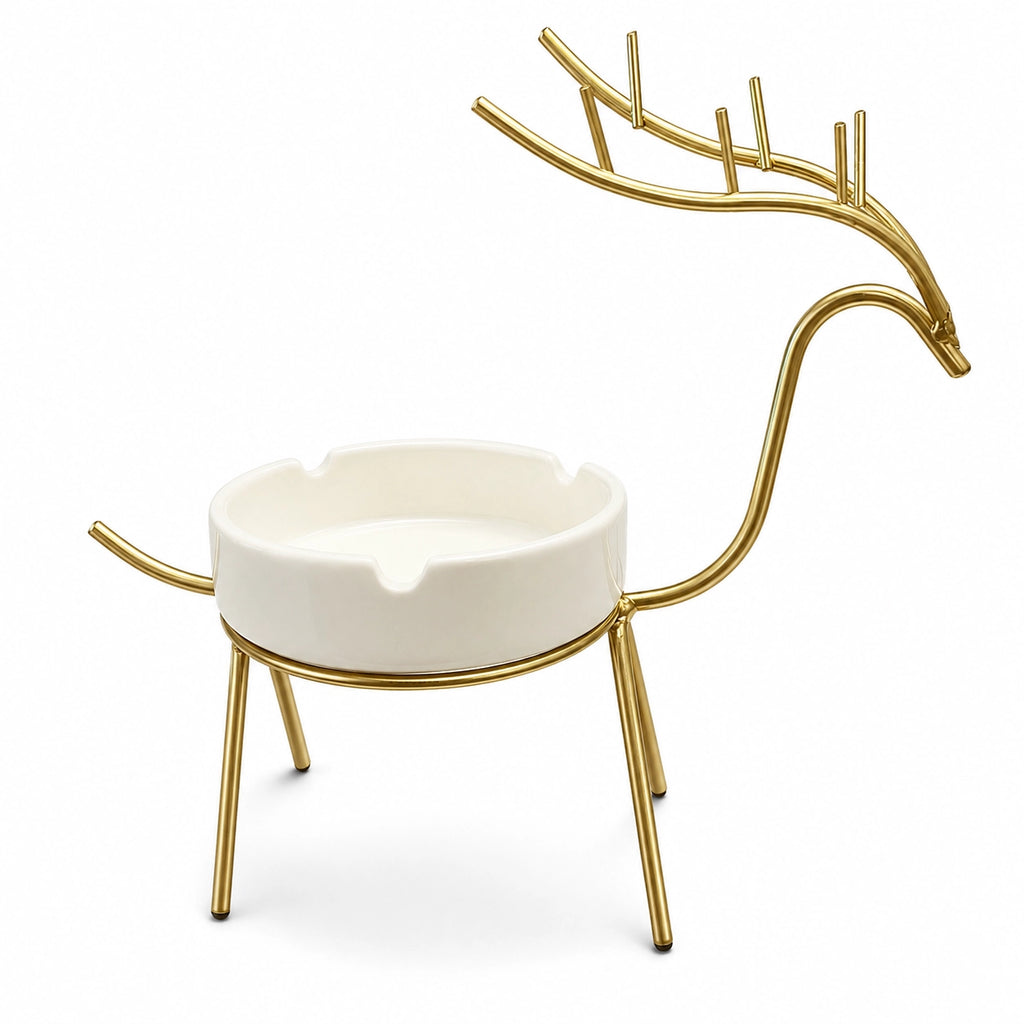 Gold Deer Ashtray