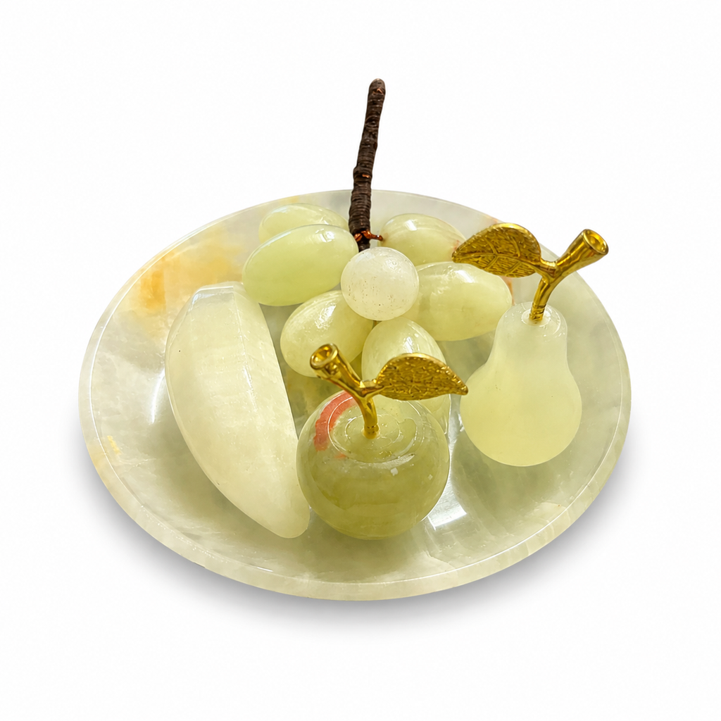 Marble-Style Fruit Decoration Set