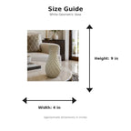 Size guide with product image - 9 x 4 inches