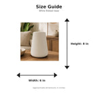 Size guide with product image - 8 x 6 inches