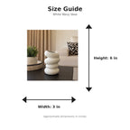 Size guide with product image - 6 x 3 inches