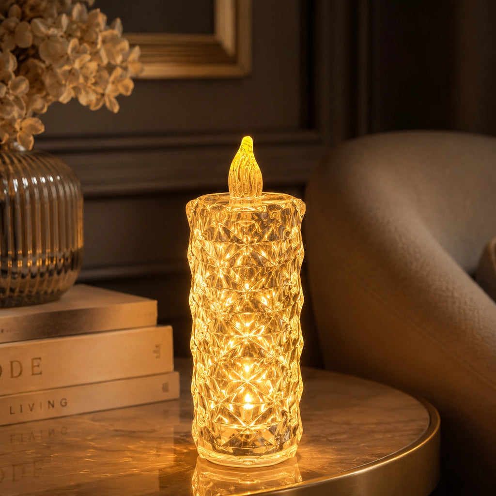 Candle Crystal LED Table Lamp lifestyle