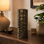 Black Gold Textured Vase – Pack of 2 lifestyle