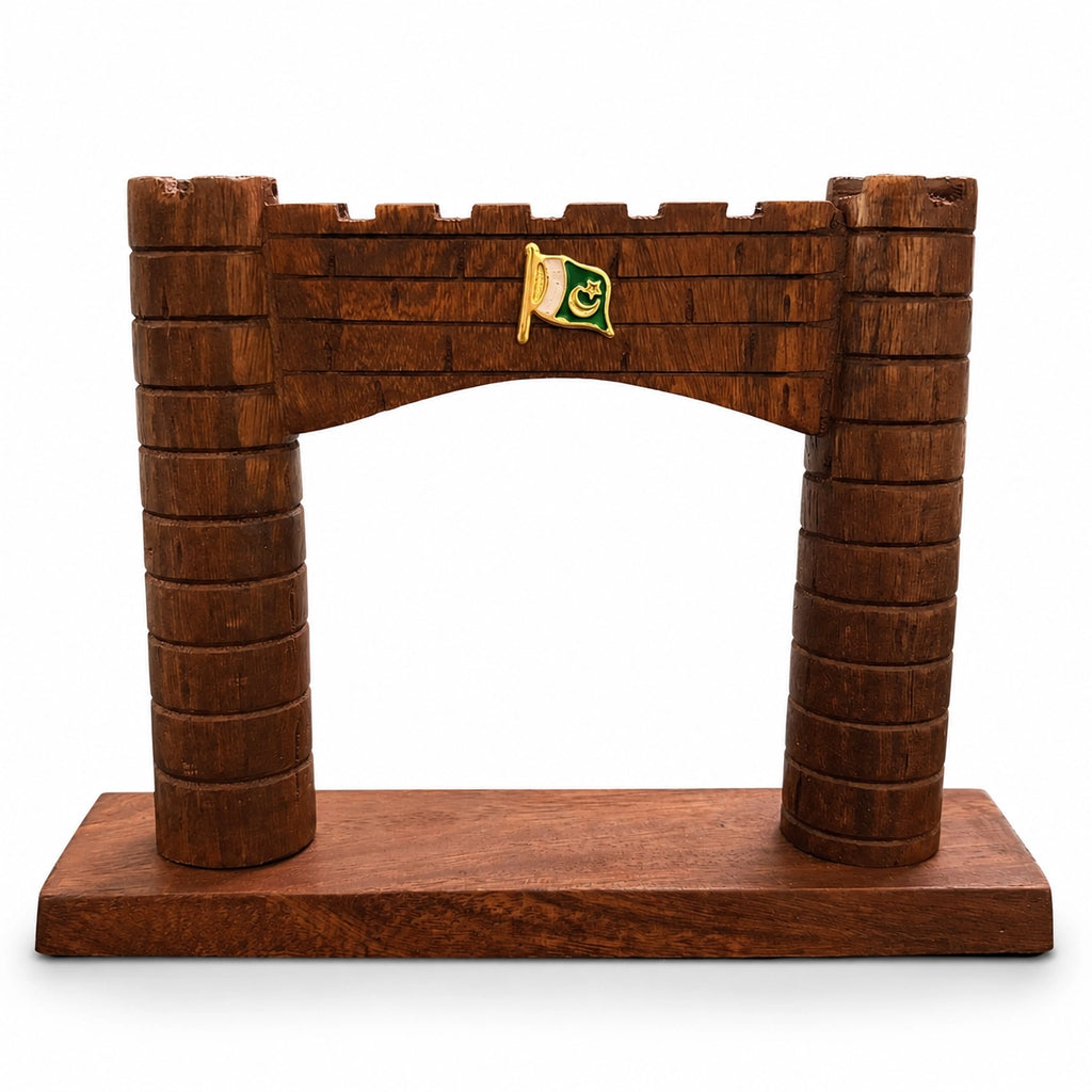 Wooden Bab-e-Khyber Figurine