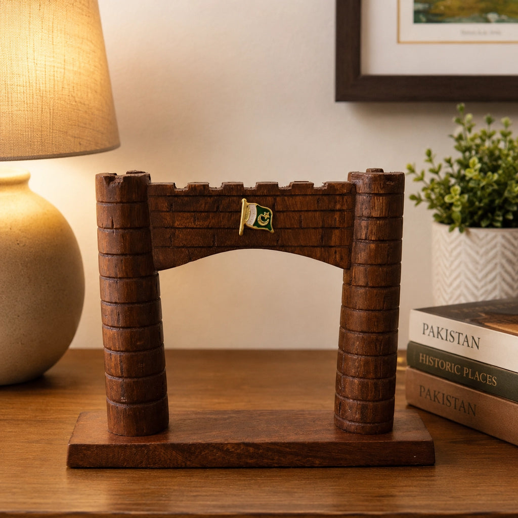 Wooden Bab-e-Khyber Figurine lifestyle