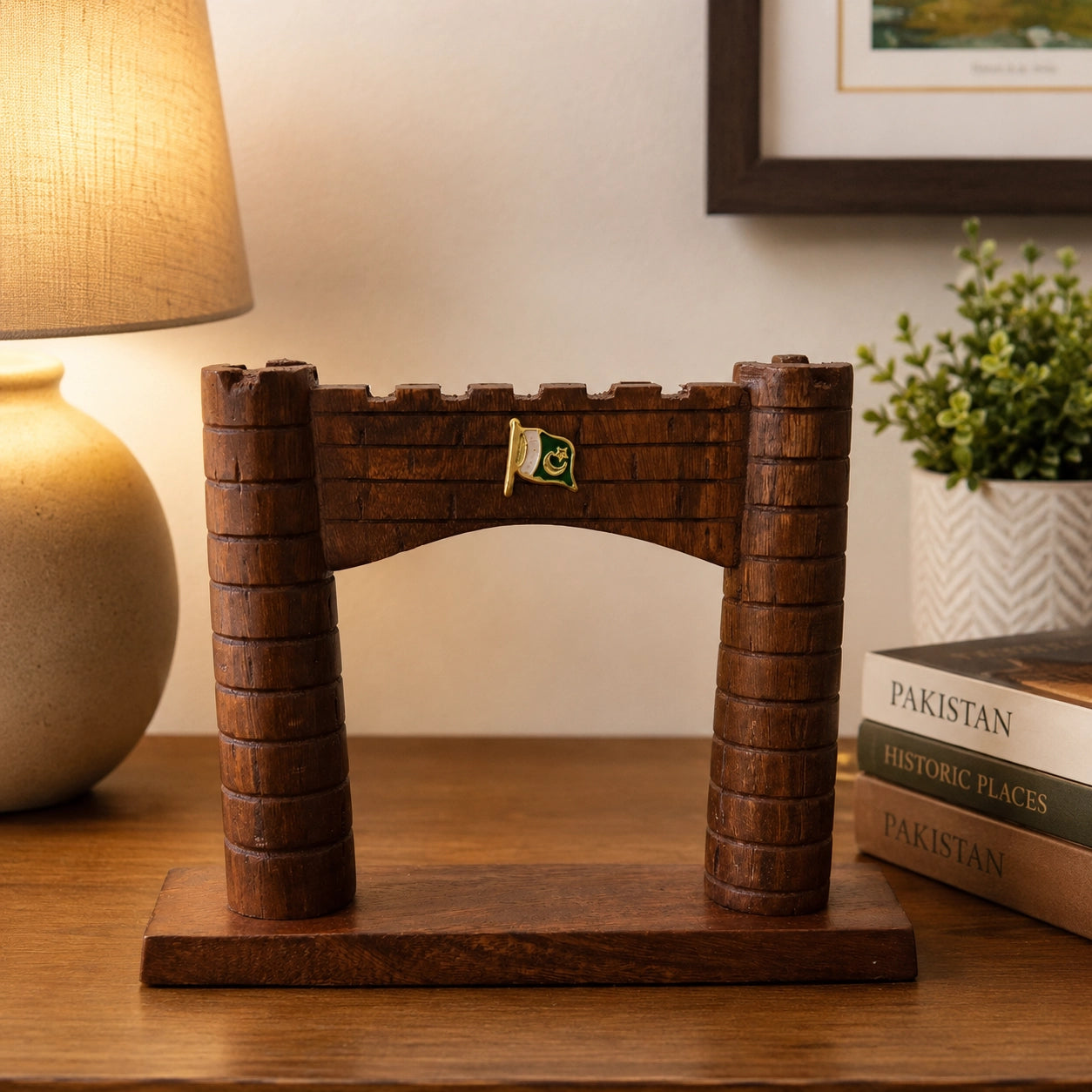 Wooden Bab-e-Khyber Figurine lifestyle