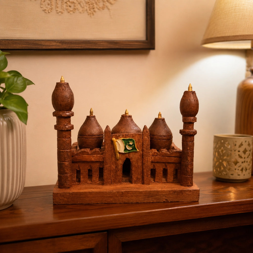 Wooden Badshahi Mosque Figurine lifestyle