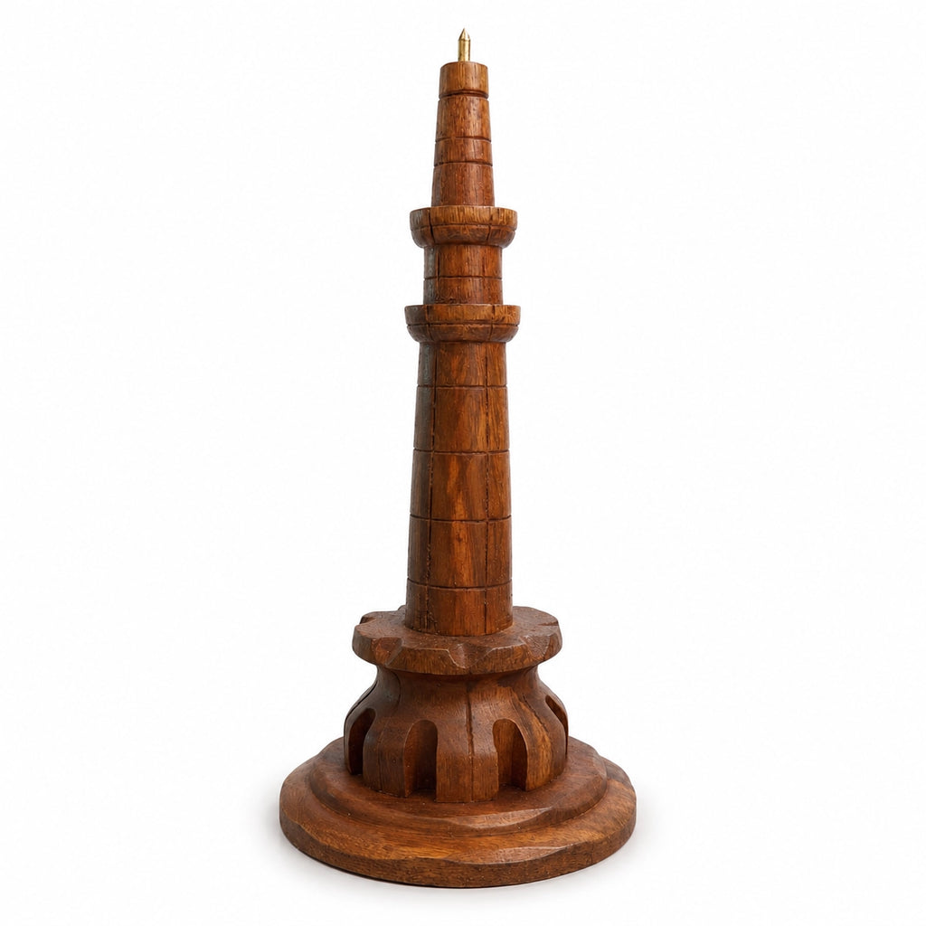 Wooden Minar-e-Pakistan Tower Figurine